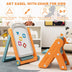 Kids Height Adjustable Art Easel Set with Chair - Color: Multicolor - Minihomy