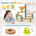 Bamboo Build Run Toy with Marbles for Kids Over 4 - Color: Multicolor - Minihomy