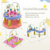 3-in-1 Baby Activity Center with 3-position for 0-24 Months-Pink - Color: Pink - Minihomy