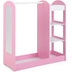 Kids Dress Up Storage with Mirror-Pink - Color: Pink - Minihomy