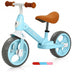 Kids Balance Training Bicycle with Adjustable Handlebar and Seat-Blue - Color: Blue - Minihomy