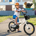 18 Feet Kid's Bike with Removable Training Wheels-Black & White - Color: Black & White - Minihomy