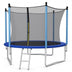 Outdoor Trampoline with Safety Closure Net-10 ft - Color: Blue - Size: 10 ft - Minihomy