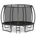 12FT ASTM Approved Recreational Trampoline with Ladder-Black - Color: Black - Minihomy