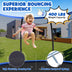 12FT ASTM Approved Recreational Trampoline with Ladder-Blue - Color: Blue - Minihomy