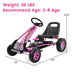 4 Wheels Kids Ride On Pedal Powered Bike Go Kart Racer Car Outdoor Play Toy-Pink - Color: Pink - Minihomy