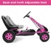 4 Wheels Kids Ride On Pedal Powered Bike Go Kart Racer Car Outdoor Play Toy-Pink - Color: Pink - Minihomy