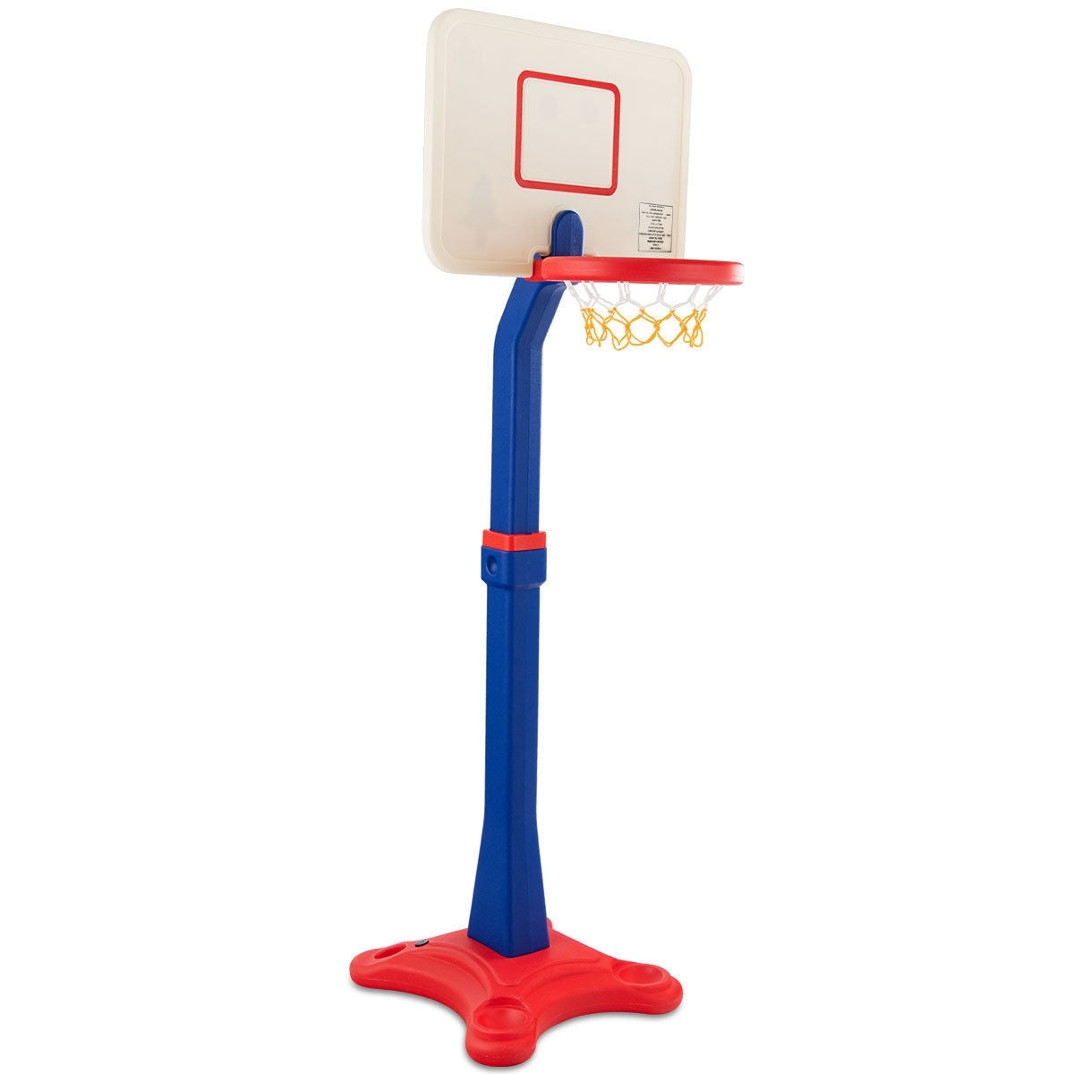 Kids Adjustable Height Basketball Hoop Stand - Color: Multicolor - Minihomy