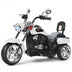 6V 3 Wheel Kids Motorcycle-White - Color: White - Minihomy