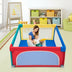 Large Safety Play Center Yard with 50 Balls for Baby Infant-Multicolor - Color: Multicolor - Minihomy