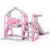 3 in 1 Toddler Climber and Swing Set Slide Playset-Pink - Color: Pink - Minihomy