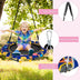 36 Inch Foldable Mini Trampoline for Kids with Adjustable Straps - Color: Multicolor - Minihomy