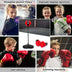 Kids Adjustable Stand Punching Bag Toy Set with Boxing Glove - Color: Black & Red - Minihomy