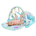 3 in 1 Fitness Music and Lights Baby Gym Play Mat-Blue - Color: Blue - Minihomy