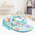 3 in 1 Fitness Music and Lights Baby Gym Play Mat-Blue - Color: Blue - Minihomy