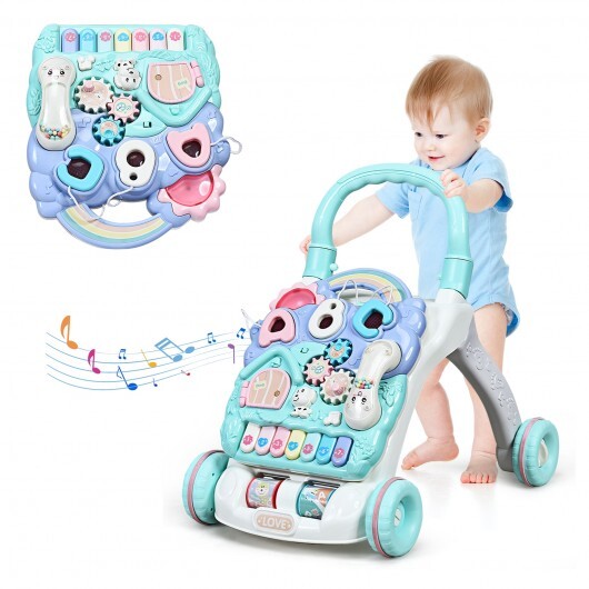 Baby Sit-to-Stand Learning Walker Toddler Musical Toy - Minihomy