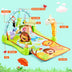 4-in-1 Baby Play Gym Mat with 3 Hanging Educational Toys - Color: Multicolor - Minihomy