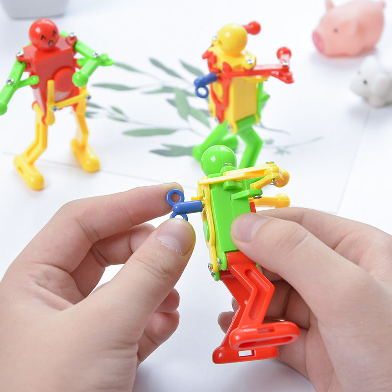 Clockwork Dancing Robot Clockwork Gymnastics Creative Small Toys - Minihomy