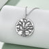 Tree of Life Necklace Sterling Silver Best Wishes to Friend Pendant Jewellery Gifts for Women Men Friends