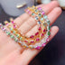 Women's Natural Candy Color Tourmaline Bracelet