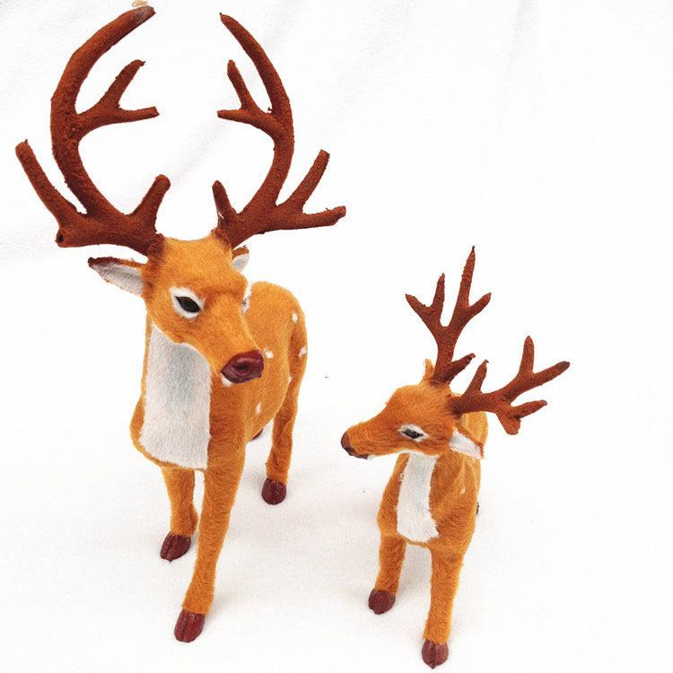 Elk Plush Christmas Deer Decorations for Home Ornament - Minihomy