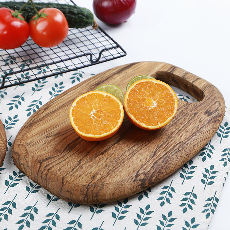 Zebra Wood Kitchen Round Wooden Cutting Board