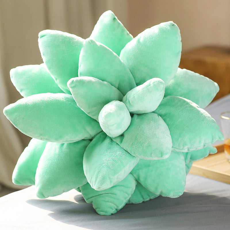 Lifelike Succulent Plants Plush Stuffed Toys Soft Doll Creative Potted Flowers Pillow Chair Cushion For Girls Kids Gift - Minihomy