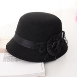 Casual Ladies Big Brim Woolen Hat - Minihomy