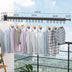 Folding Clothes Hanger Wall Mount Retractable Cloth Drying Rack Indoor & Outdoor Space Saving Aluminum Home Laundry Clothesline - Minihomy