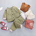 Plus Velvet Thickening Two-piece Baby Suit - Minihomy