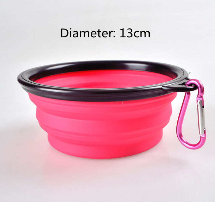 Folded Silicone Pet Dog Bowl - Minihomy