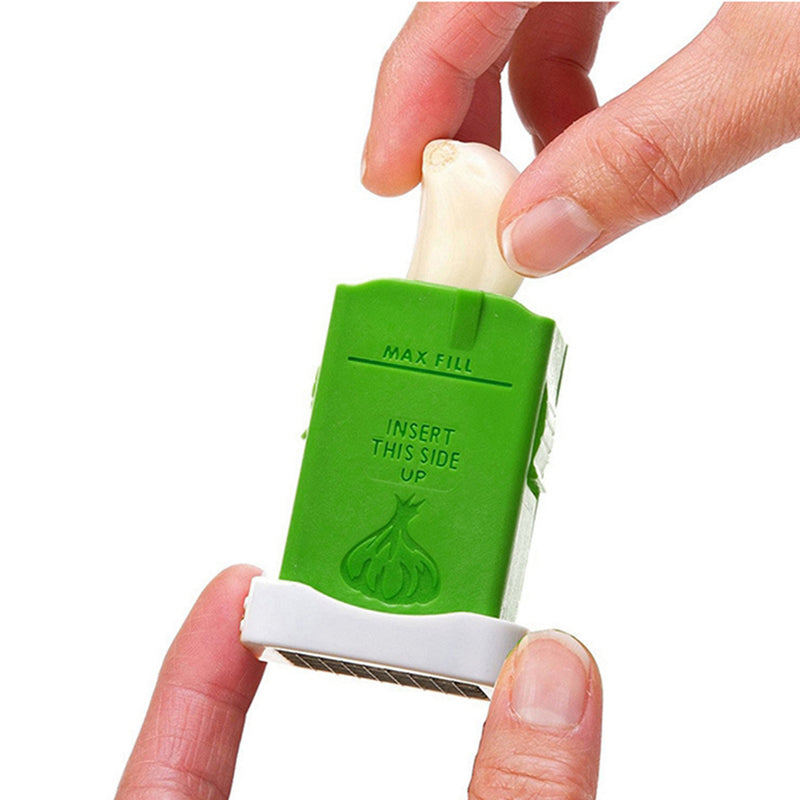 Multi-purpose Garlic Press Cube Garlic Cutter Magic Garlic Cube Cutter Presser Squeeze Garlic Cuber Press Chopper Slicer - Minihomy