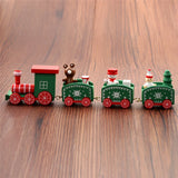 Christmas Ornament Wooden Train - Minihomy