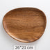 Acacia Wooden Tray Cake Tray Wooden Irregular Dinner Plate Homestay Hotel Set Plate - Minihomy