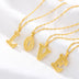 26 letters gold-plated pendant necklace - Minihomy