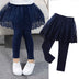 Children's Girls Leggings Cotton Lace Skirt Pants - Minihomy