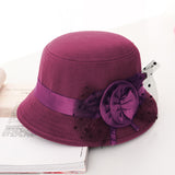 Casual Ladies Big Brim Woolen Hat - Minihomy