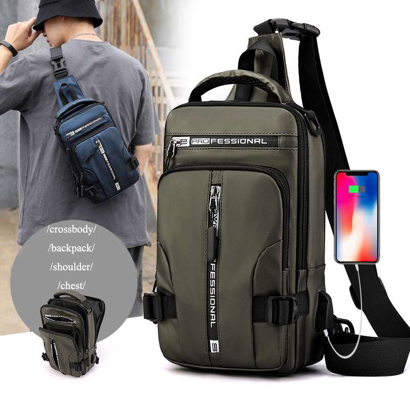 Crossbody Bags Men Multifunctional Backpack Shoulder Chest Bags - Minihomy