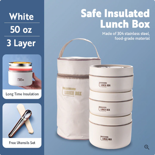 Portable Self-heating Japanese Thermal Insulation Lunch Box - Minihomy