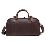 Leather Handmade Large-capacity Short-distance Travel Bag - Minihomy