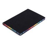 Colorful Rainbow Side A5 Leather Cover Notebook - Minihomy