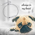 Sterling Silver Dog Bone Urn Bracelet for Ashes Always in My Heart Cremation Urns Keepsake Dog Cat Pet Memorial Pendant Jewelry