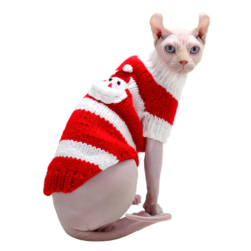 Hairless Cat Warm Sweater Pet Cat Clothes - Minihomy