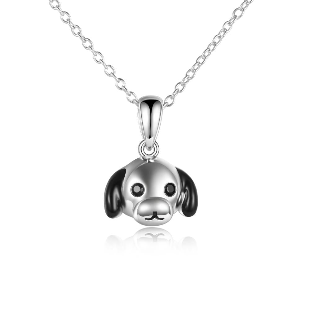 Sterling Silver Dog Necklace Cute Small Chritmas Birthday Gift for Teen Girls