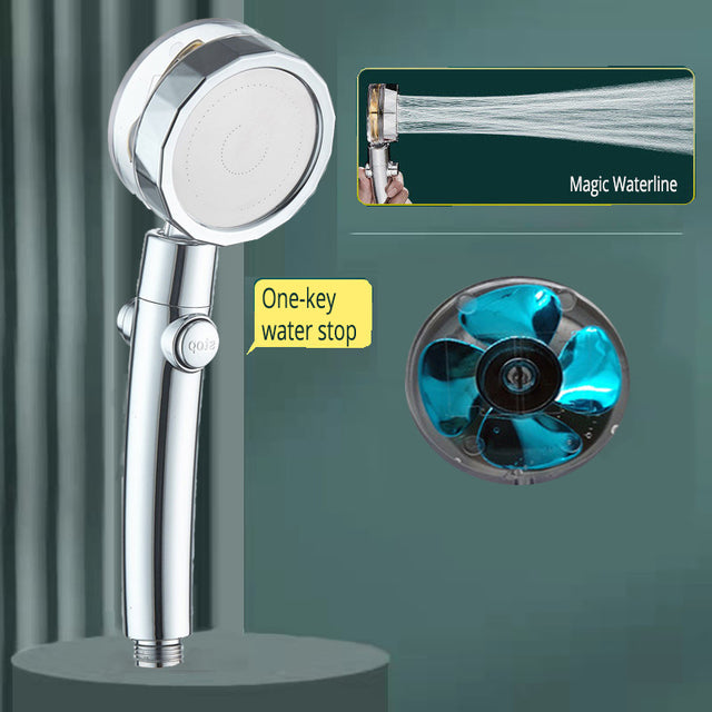 Modern Minimalist Supercharged Small Waist Small Fan Shower Nozzle - Minihomy