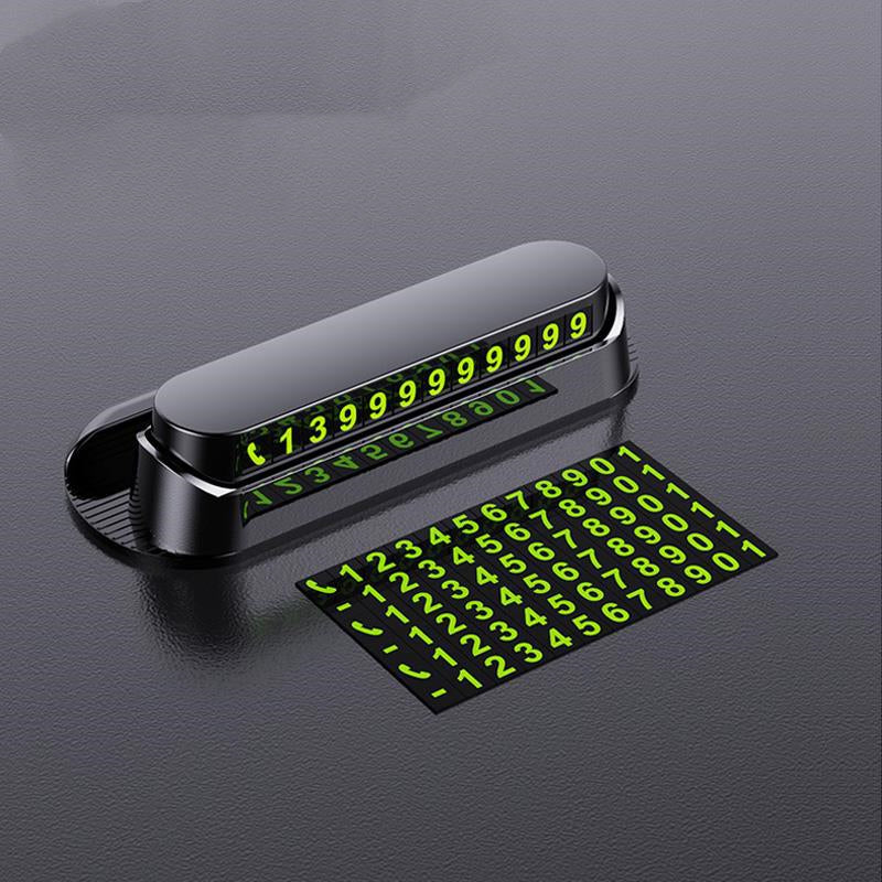 Luminous Car Temporary Parking Card Car Sticker - Minihomy