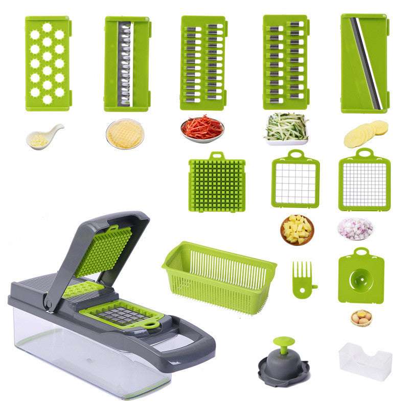 Multi-function Manual Cutting Of Vegetable And Meat Slices Vegetable Cutter - Minihomy