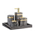 Marble Light Luxury Bathroom Wash Set Simple Five-piece Set - Minihomy