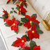 Led First Grade Christmas Lights With Red Flowers And Red Fruits For Home Decor - Minihomy