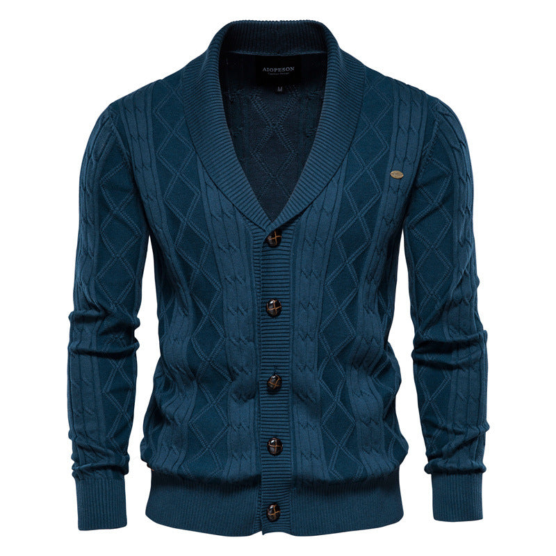 Men's Cardigan Padded Sweater - Minihomy